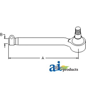 UJD00833    Tie Rod---Left---Replaces AL110957